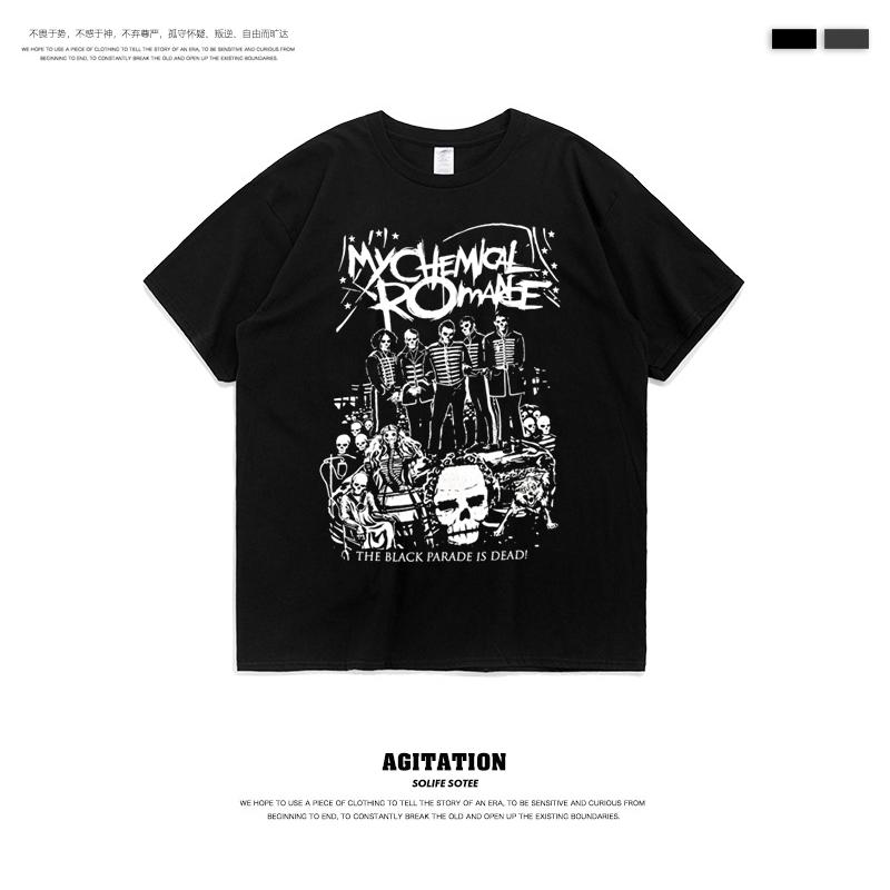 My Chemical Romance Rock Band Short Sleeve T-Shirt MCR Men's Top Oversized T Shirt T Shirts for Men