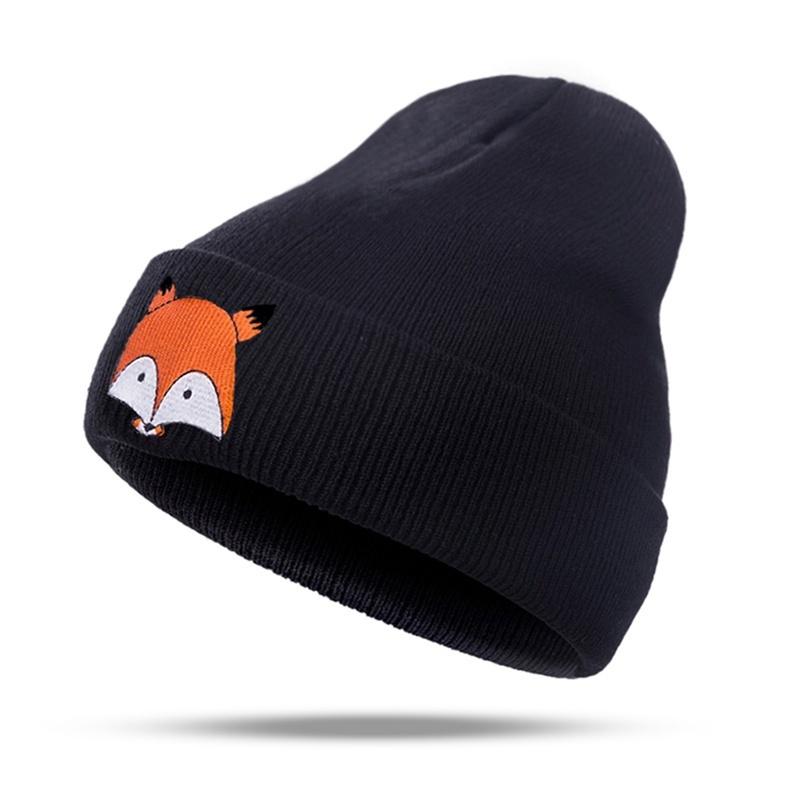 Citgeett Fashion Kids Baby Winter Warm Soft Cotton Beanie Girl Boy Fox Knit Hat Toddler Infant Newborn Warm Cap