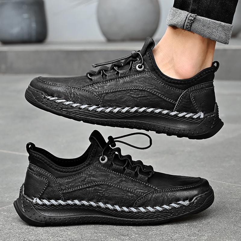 Outdoor Fashion Men Flats Shoes Anti Slippery Flats Shoes Comfortable Fashion Casual Male Shoes