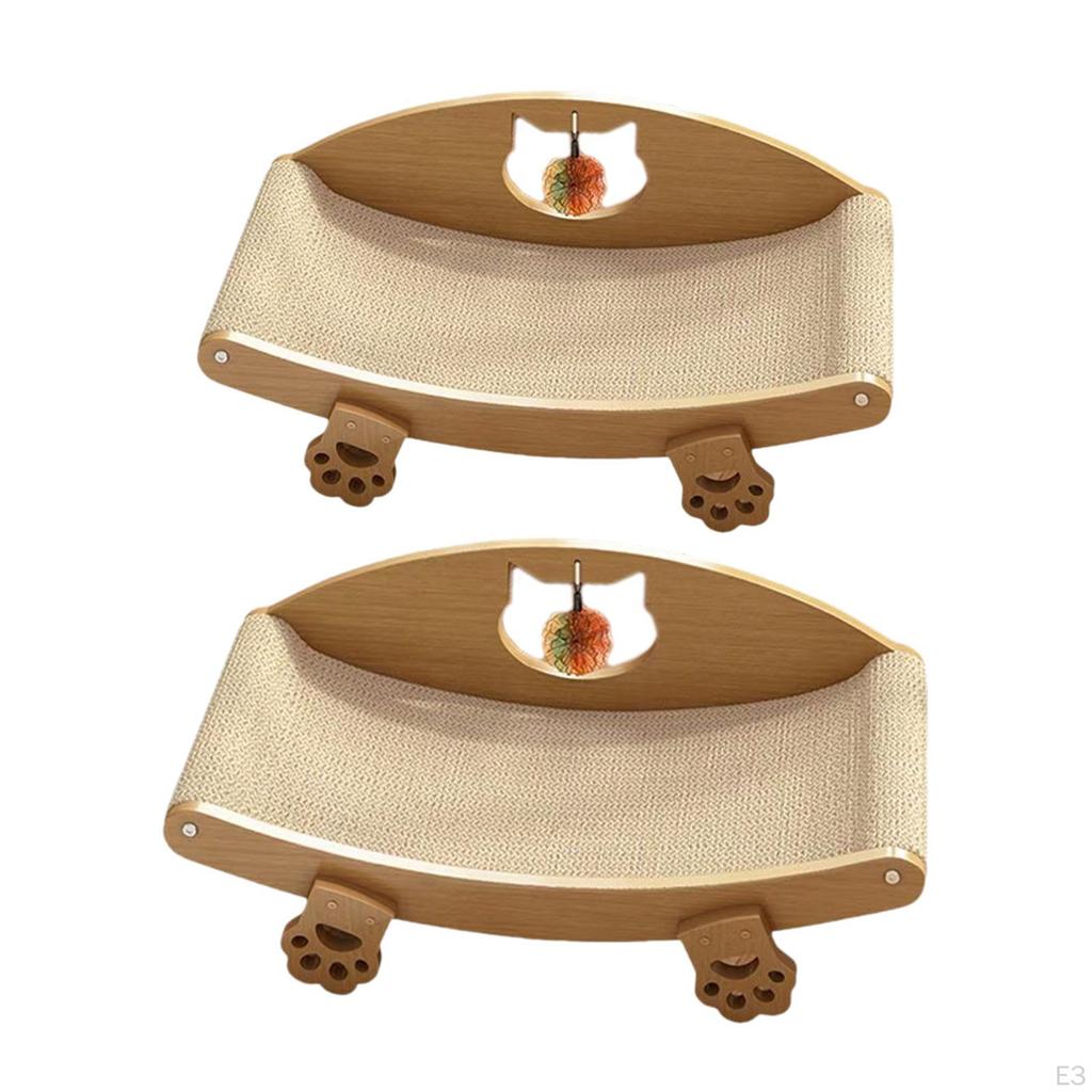 Sisal Cat Scratcher Bed Furniture Prevents Damage Scratch Lounger Pad for Nest
