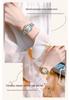 Retro Rhinestone Inlaid Roman Numerals Square Ladies Fashion Watch