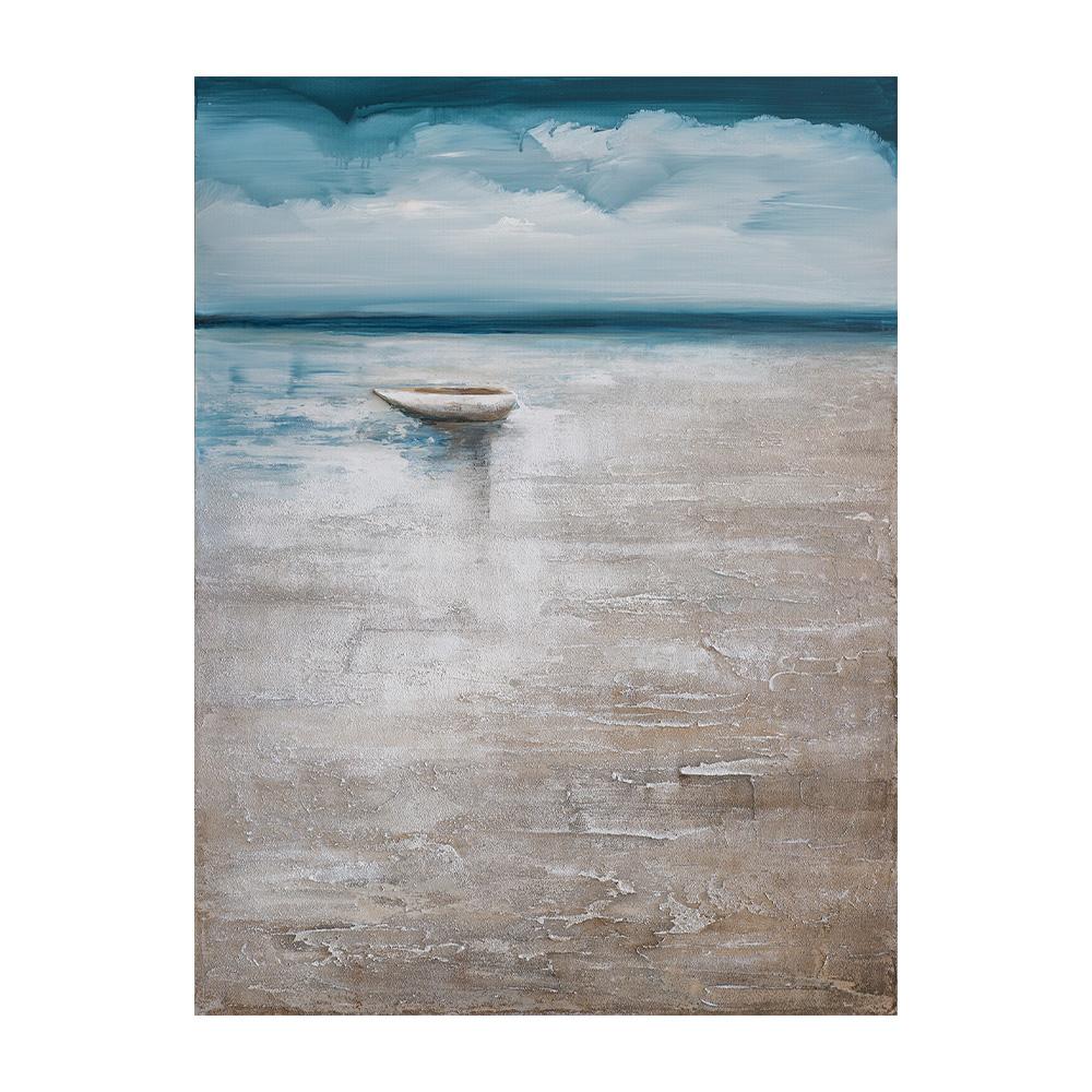 Vintage Ship Sailing Retro Nordic Canvas Poster Painting Boat At Sea Wall Art Pictures for Living Room Bedroom Office Decor