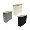 Large Bamboo Toilet Paper Storage Organizer With Bamboo Lid Cabinet Toilet Paper Basket For Bathroom