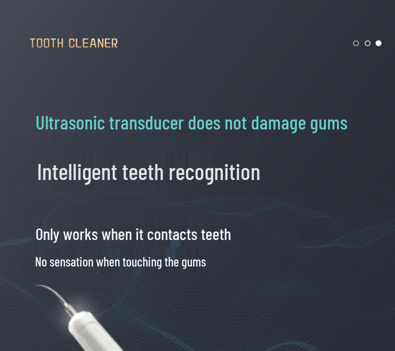 Portable Ultrasonic Water Flosser and Tooth Cleaner