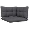Vidaxl 3-Osobowa Sofa Ogrodowa Z Antracytowymi Poduszkami, Sosnowa