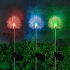 Solar Viewing Lights Dandelion Modern Simple Outdoor Garden Courtyard Dandelion Aluminum Wire Ball Lamp Villa Lawn Decoration