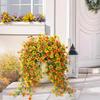 1 Stück Künstliche Hängeblumen Pflanzen für Außen Frühling Sommer Dekoration Faux Seide Gänseblümchen UV-Beständig Heim Hof Dekor Blume