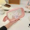 Cosmetic Bag Transparent Waterproof Lipsticks Earphone Cable Storage Bag Cartoon Cow Wash Bag