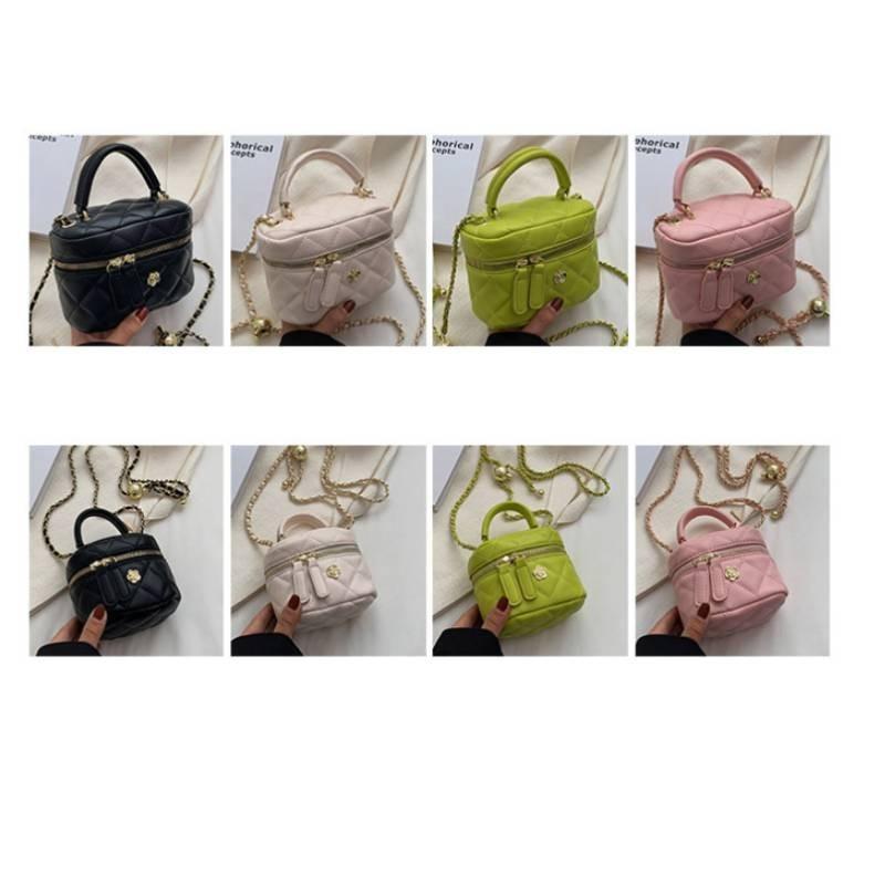 Schicke Diamantgitter-Ketten-Handtasche 2024 Neuer Stil Beliebt in diesem Jahr Hochwertige Textur Urbaner Minimalist