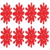 8Pcs Christmas Snowflake Cup Coasters Design Mats Wine Tea Coffee Table Accessories Party Favor Christmas Felt Coasters