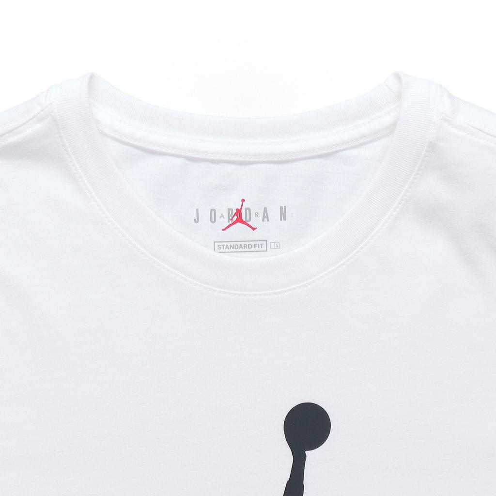 Jordan Jumpman Logo Print Crew Neck T-Shirt Men Tops White DA6797-100