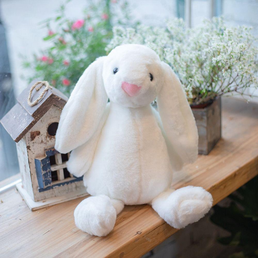 Soft Easter Bonnie Rabbit Doll With Long Ears Plush Bunny Toys  Children Girl