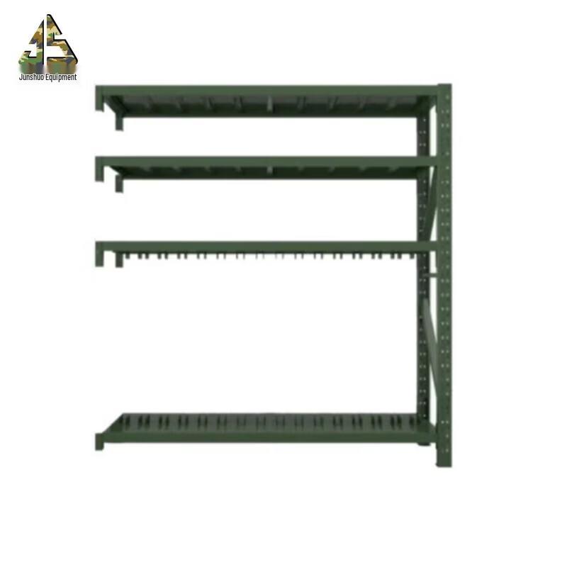 Junsos 1.9m Military Green Anti-riot Shield Storage Rack