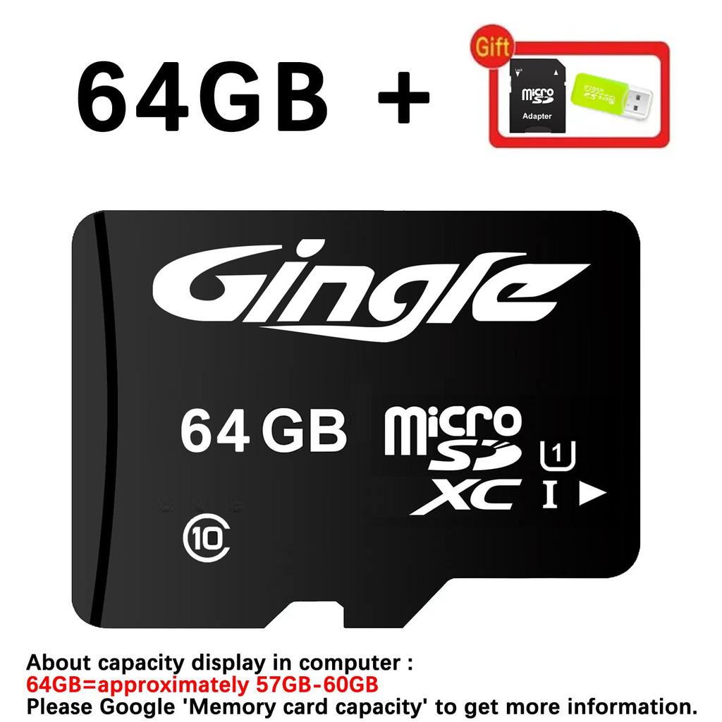 Memory Card 64GB Micro SD Card SD TF Card Flash Card Class10 Memory Card 64 GB microSD TF C10 64G SDXC + card reader SD adapter Memory Card for Phone