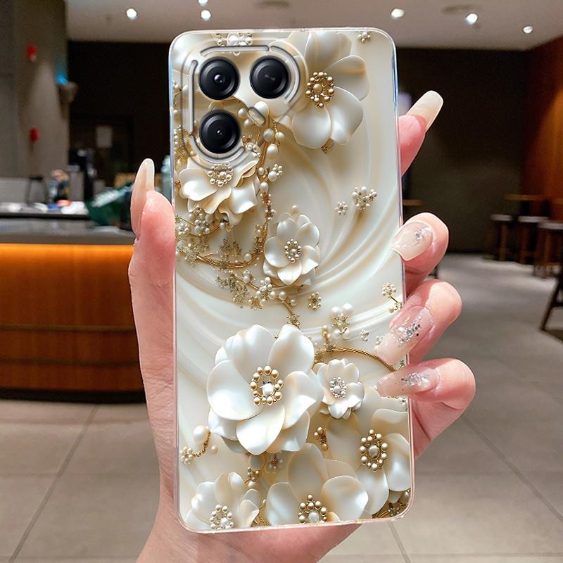 For Tecno Pova 7 Pro LJ8 Cases Pova7 Ultra LJ9 Neo LJ6 LJ7 Funda Flower Butterfly Phone Cover Soft Silicone Transparent TPU Case