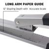 Deli Long Reach Metal Saddle Holds Up To 20 Compatible with for and Silver Stapler, Sheets, No. 3-1M, Bookbinding, Booklets, Pamphlets,