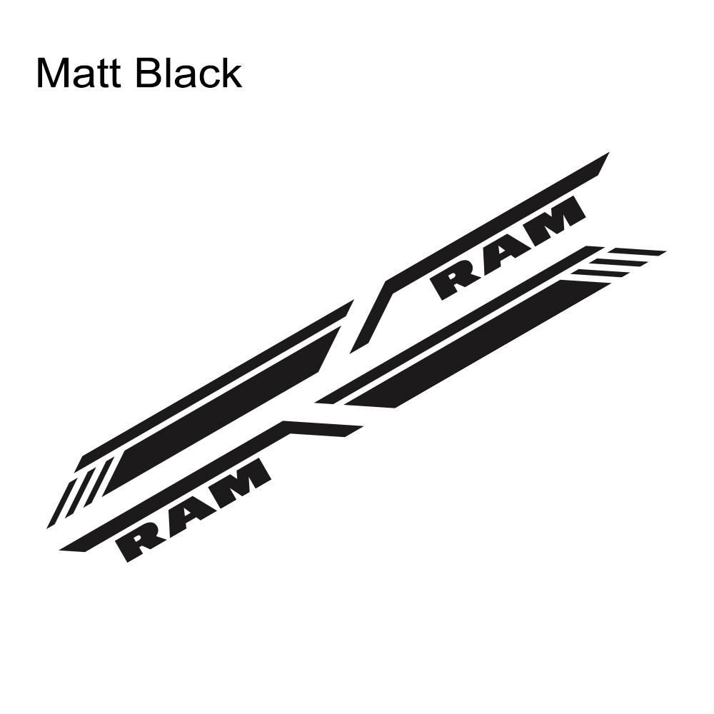 Pickup Bed Side Sticker For Dodge RAM 1500 2500 3500 Rebel TRX Car Stripes Style Decor Decal Truck Vinyl Cover Auto Accessories