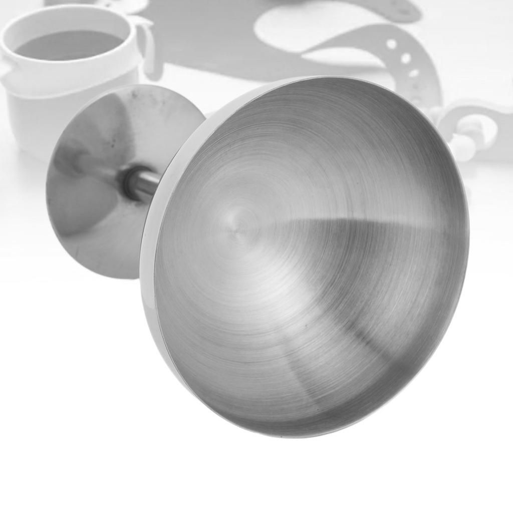 160ML Ice Cream Cup 304 Stainless Steel Dessert Bowl Dishwasher Safe Round Footed Cup for Salad Fruit Pudding