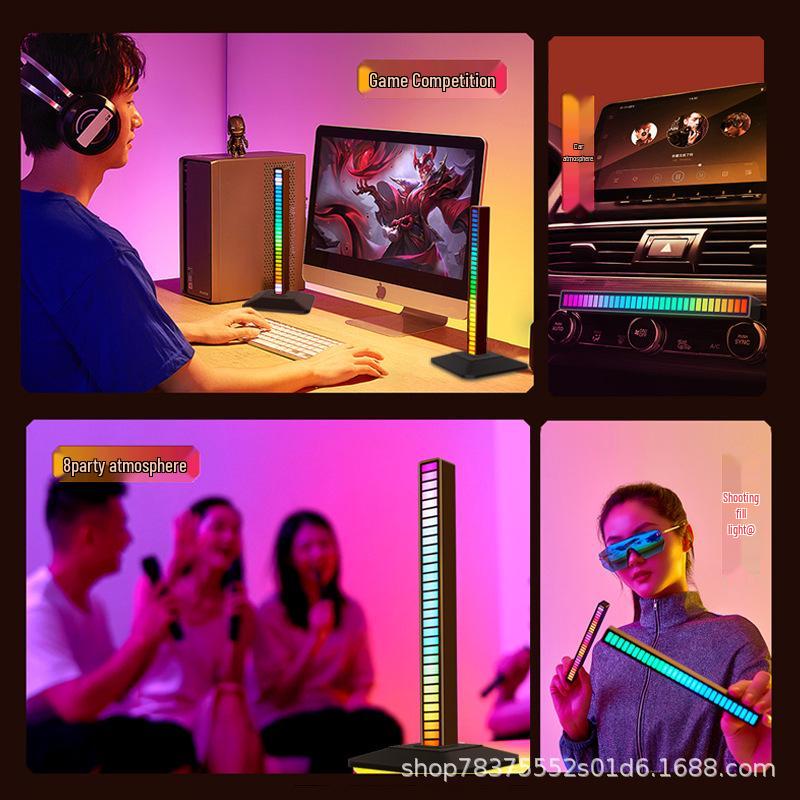 RGB Gaming Headset Display Stand with Luminous Pickup Lighting