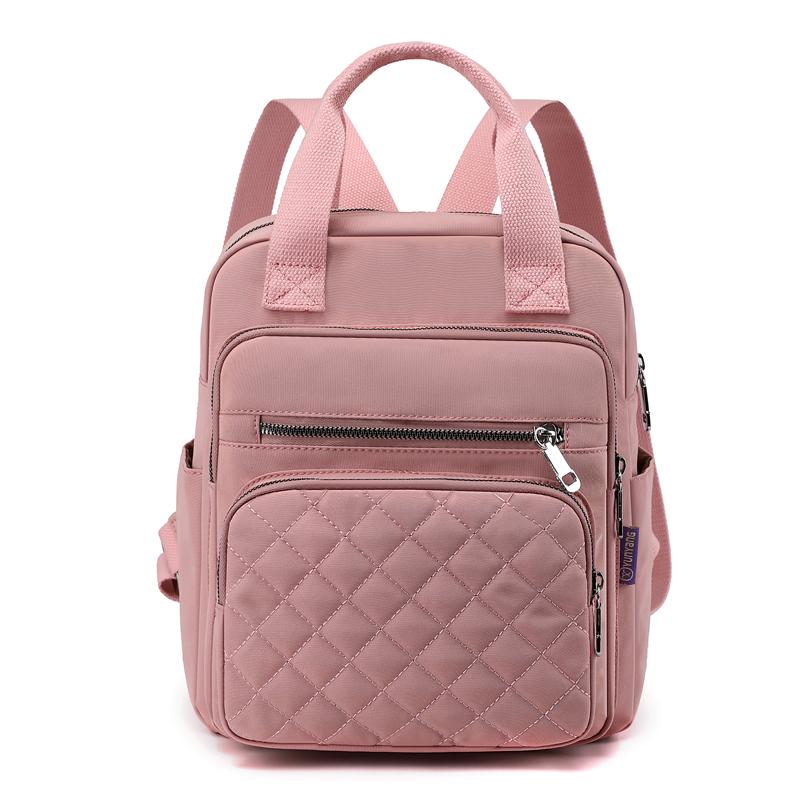 Quilted Backpack for Women – Stylish Multi-Use Bag with Multiple Pockets & Adjustable Straps – Perfect for Work, School & Daily Use