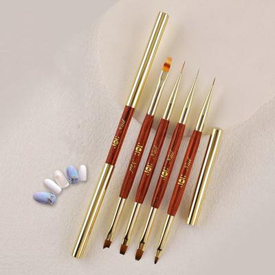 Manicure Art Resistente all'Usura Premium Doppia Utilizzo Cura delle Unghie Penna Disegno Nail Art Liner