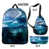 Beliebte Neuheit Cool Subnautica Below Zero 3D-Druck 3 Stück/Set Schülerrucksäcke Reise-Laptop-Rucksack Brusttasche Federmäppchen