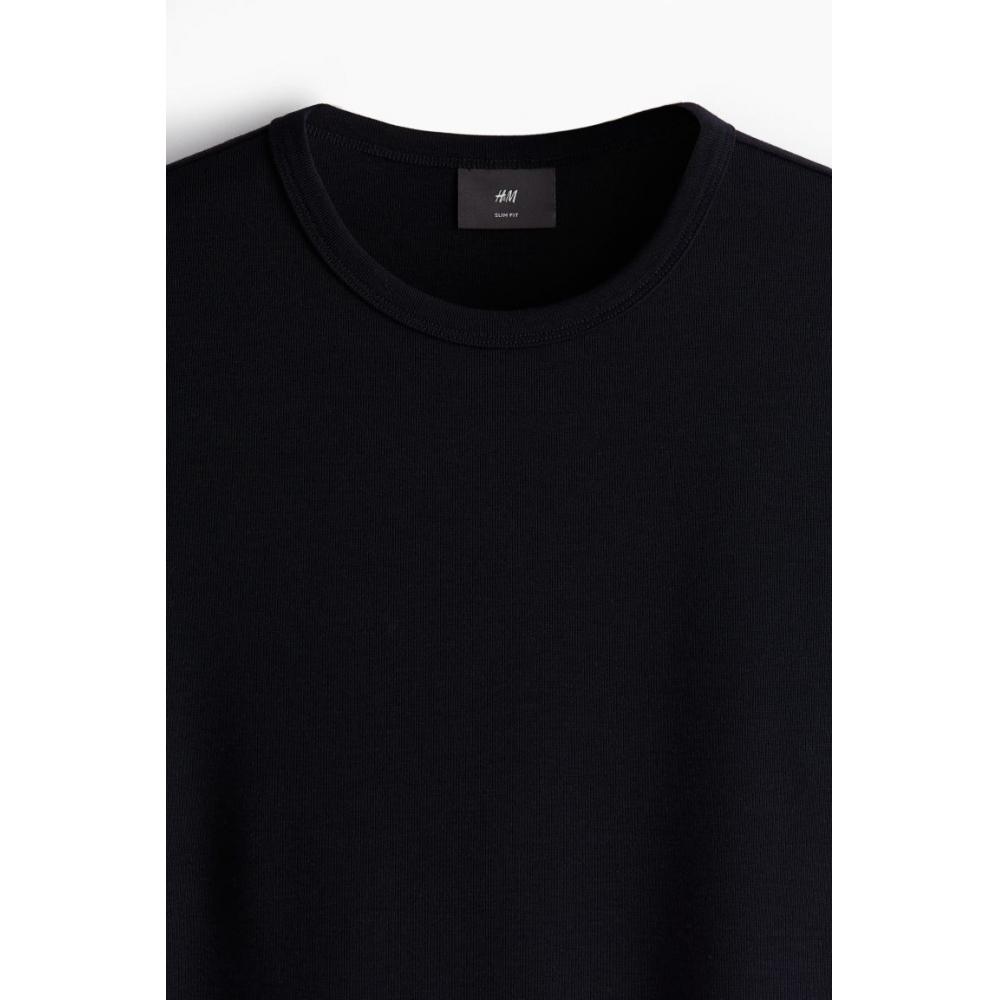 H M sliM FiT T sHirT Navy Blue