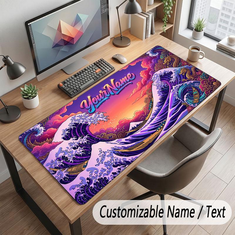 Oktopus Meeresleben Thema Benutzerdefiniertes Mauspads Personalisierter Druck Name Text Schreibtischmatte Für Zuhause Büro Tischdekoration