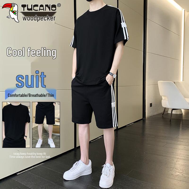 TUCANO Men s Short Sleeve T-Shirt & Shorts Set L