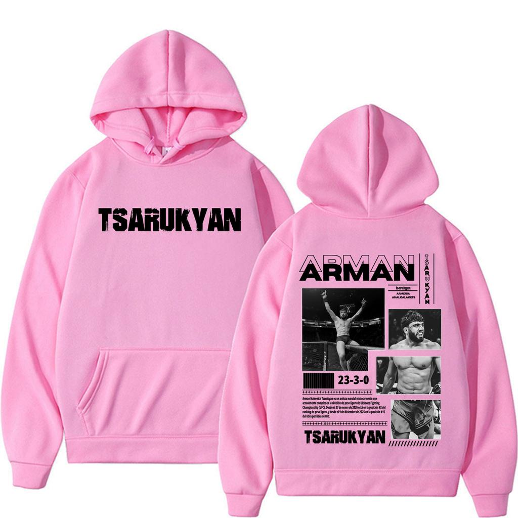 Arman Tsarukyan Ahalkalakets Regali per Fan Felpe Moda Donna Violenza Estetica Felpe con Cappuccio Casual Oversize Felpa