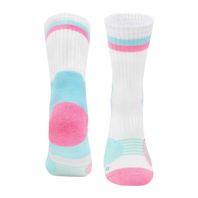 Children'S Basketball Socks Non-Slip Medium Tube Socks High-Top Professional Sports Socks Boys High Towel Socks Women