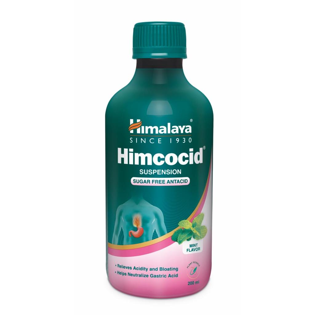 Himalaya Himcocid-SF Mint Suspension 200 Ml Pack of 1 For Gentle Digestive Relief