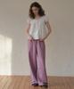 Aueonoseuteljia Lace Applique Pigment Sweatpants_Dusty Purple(O26Pt03)