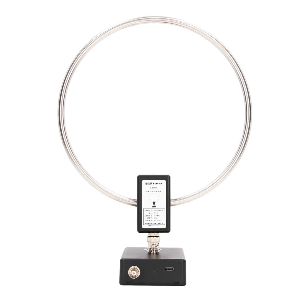 Short Wave Radio Antenna Stainless Steel Loop Antenna for Indoor Reception 2.3‑30MHz