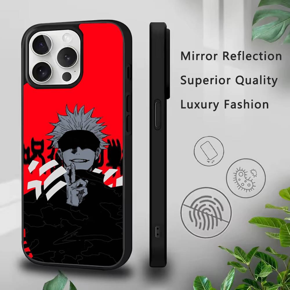 J-Jujutsu K-Kaisen G-Gojo Anime Phone Case For IPhone 17,16,15,Pro,Max,Air,14,Plus,13,12,11 Magesafe Wireless Charge Cover
