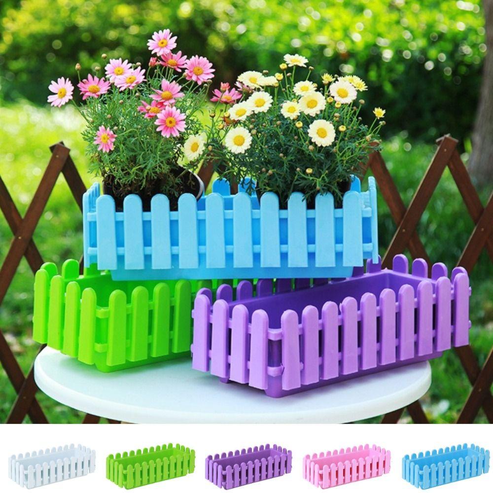 Strip Garden Fence Plastic Vegetable Slot Extra Durable Storage Holder  Home