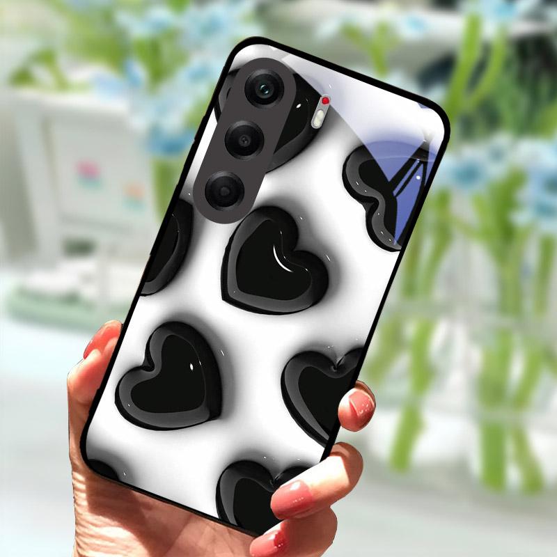 Phone Cover For Tecno Camon40 40Pro 4G Fashion Tempered Glass Anti Drop Protection Shell For Tecno Camon 40 Pro Case CM6 Funda