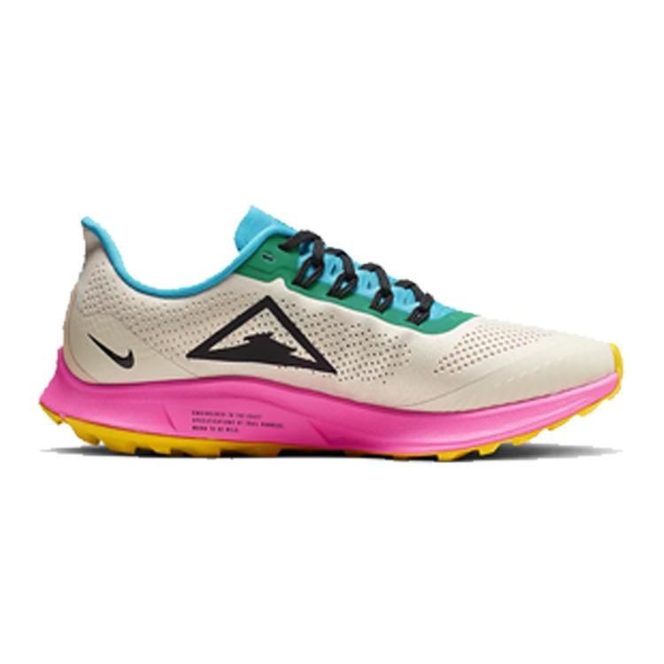 new Nike Air Zoom Pegasus 36 Trail Light Orewood Brown Pink Blast Blue Lagoon Women's