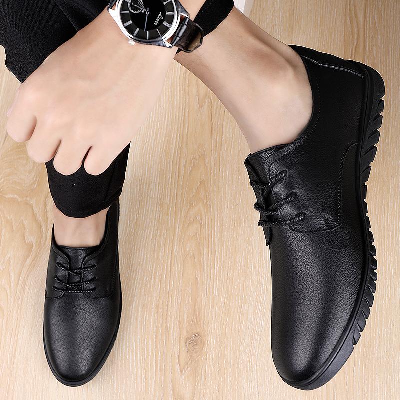 Genuine Leather Moccasins Comfy Dress Oxford Shoes Casual Lightweight Luxury Brand Summer Men Loafers Man Lace-Up Mens Shoes