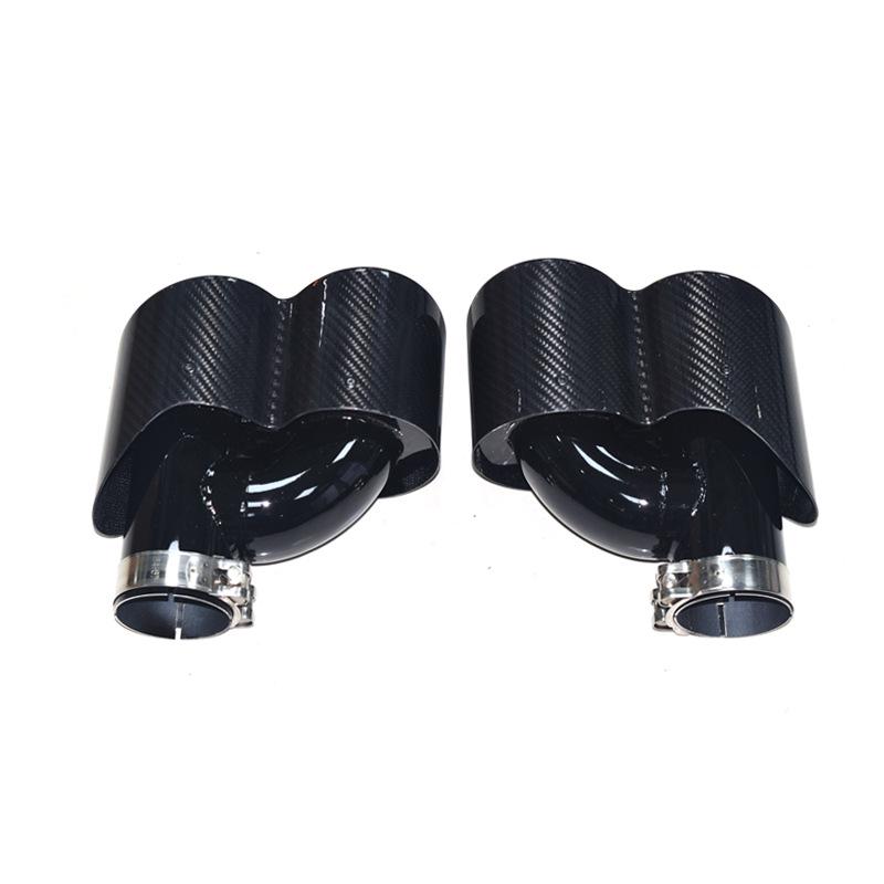 Carbon Fiber Dual Outlet Y-Style Exhaust Tip for Various Models