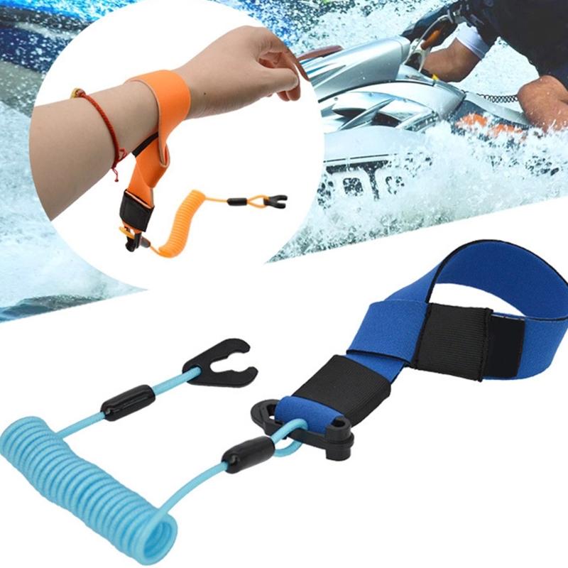 Boats Motor Kills Stop Switches Key Rope Versatile Neoprene Emergencies Stop Cord for Personality Watercrafts and Boats