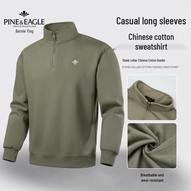 Men s Quarter-Zip Mock Neck Sweatshirt 2XL