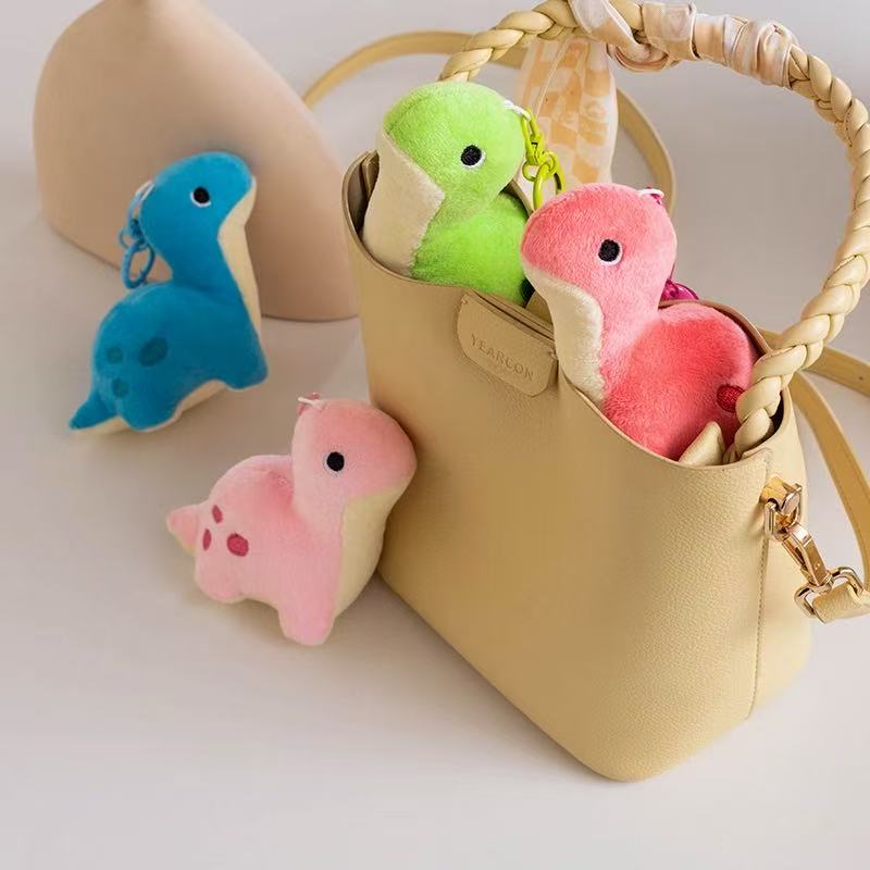10/20cm Simulation New Dinosaur Doll Backpack Pendant Filled Plush Toy Cartoon Anime Gift for Girlfriend Cute and Fun Doll