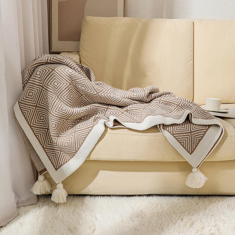 Bohemian Sofa Blanket Blanket Knitted Blanket Covered Quilt Air Conditioning Blanket Bedside Blanket Office Nap Blanket