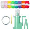 4 Needle Hand Knitting Machine, for DIY Bracelet Knitted Craft Christmas Gift Bag Charm, Knitting Machine Include Yarns X3UC