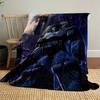 1pc Transformer Robot Theme Design Flannel Blanket - 3D Printed Soft Warm, All-Season Lightweight Throw for Camping Travel Bed-080743