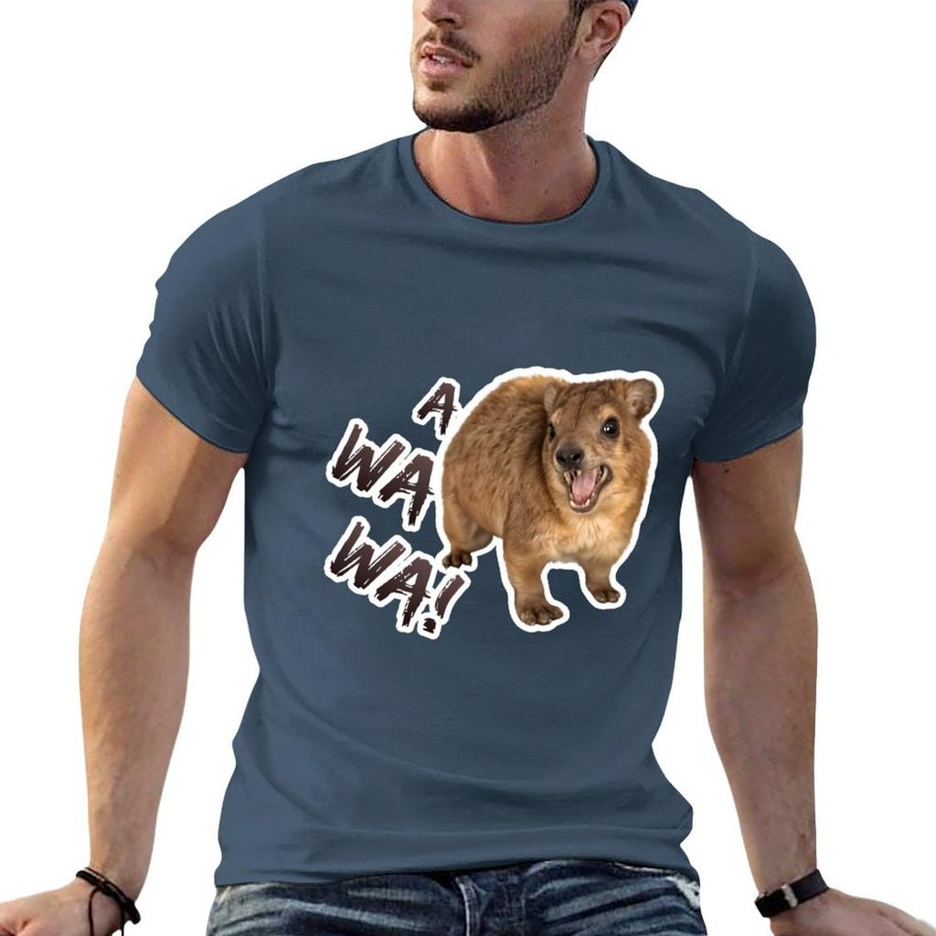 Awawa Angry Screaming Hyrax Meme Cute Funny TShirt AntiPilling Casual TShirt