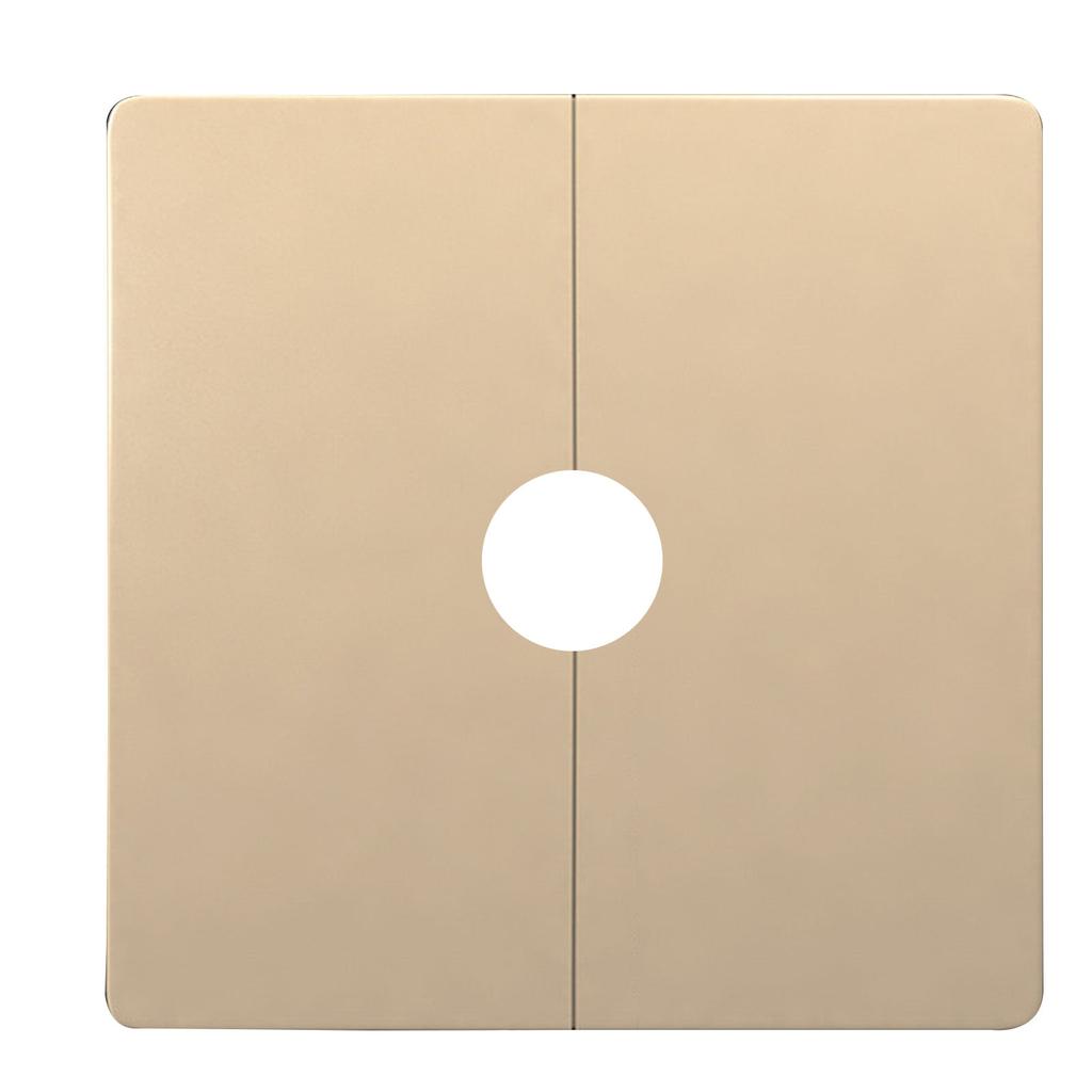 Ścienna dzielona kołnierzowa kwadratowa rozeta maskująca osłona ścienna rury wodnej panel dekoracyjny z zarezerwowanym otworem wiertniczym na kable krany rury