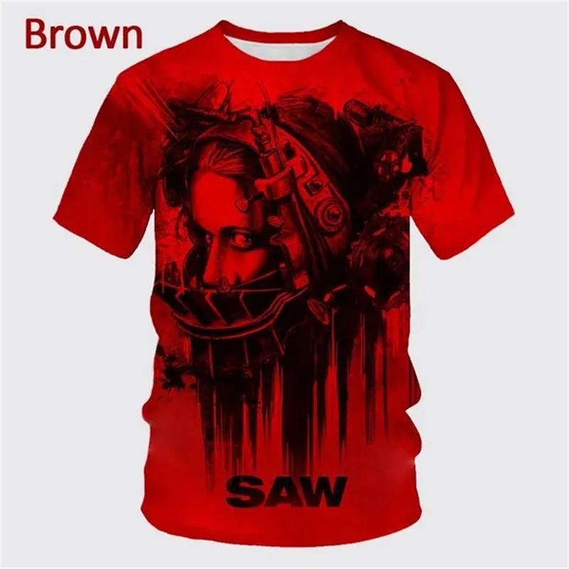 Fashion Hot Sale Billy The Billy Is A Puppet - Saw Horror Movie 3D Printed Women s Men s T-Shirt Horror Pattern Anime T Shirts M