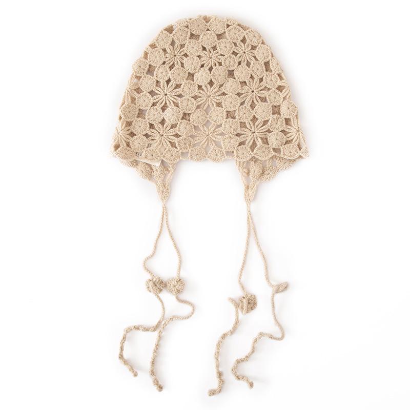 Women s 100% Pure Cashmere Hollow Knit Hat - Fashionable, Versatile, Warm One Size